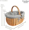 Creative Home Velký piknikový koš s látkovou vložkou Šedý s Náhled obrázku produktu 3