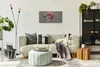 Küche Wohnzimmer Wand Leinwand Uhr 60x30 Gemälde Blumen Produktbild-Vorschau 4
