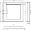 Aqualine Revisionsklappe 60x60cm, Eiche Platin Produktbild-Vorschau 4