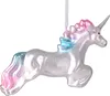 BRUBAKER Licorne en sautant - Boule de Noël en verre peinte Voir les images du produit 1