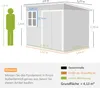 Outsunny Gartenschuppen, mit Fenster, 260 x 177 x 190 cm, Produktbild-Vorschau 3