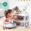 Navaris Puppenhaus aus Holz - inkl. 11x Möbel 4X Zubehör - Produktbild-Vorschau 4