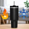 Thermobecher 1,2 L mit Strohhalm Griff Deckel Edelstahl Produktbild-Vorschau 7