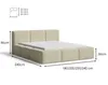 Chilly Polsterbett Como Beige Bouclé-Stoff 180x200 cm mit Produktbild-Vorschau 7