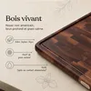 Deleca Grande Planche à Découper Bois de Noyer - Billot, Voir les images du produit 6