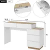 okwish Kommode Frisiertisch mit viel Stauraum, Schrank mit Produktbild-Vorschau 7