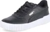 A studio shot of a black Puma sneaker with a white sole. Podgląd zdjęcia produktu
