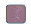 Nobby Cat ceramic milk dish, Katze, Keramik, Violett, Produktbild-Vorschau 2