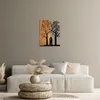 Wallity, Amore sotto l'albero, decorazione da parete, noce, Anteprima dell’immagine prodotto 2