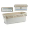 Pflanzgefäß Stefanplast STF824 19 x 17 x 49,5 cm Beige Weiß Produktbild-Vorschau 2