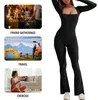 Jumpsuit Damen Quadratischer Ausschnitt Weites Bein Produktbild-Vorschau 4