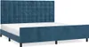 vidaXL Rám postele bez matrace tmavě modrý 200x200 cm Náhled obrázku produktu 1