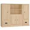 vidaXL Highboards 3 Stk. Sonoma-Eiche Holzwerkstoff Produktbild-Vorschau 2