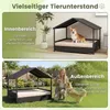 COSTWAY Lit pour chien d'extérieur, lit surélevé en rotin Voir les images du produit 8
