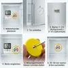 4 Stück Kühlschrankthermometer Set Weiß zum ankleben Produktbild-Vorschau 11