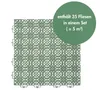 Grüne Klickfiese mit Klicksystem mit Verpackungshinweis, 35 Fliesen in einem Set (=5m²)
 Produktbild-Vorschau