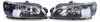 Carparts-Online GmbH Für Peugeot 306 ab 1997- Klarglas Scheinwerfer Schwarz Links + Rechts – Seitenprofil und Konturen Anteprima dell’immagine prodotto