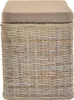 KRINES HOME Rattan Wäschekorb Wäschetruhe Sitz gepolstert Produktbild-Vorschau 12
