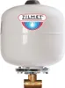 A white Zilmet pressure expansion vessel with a brass fitting at the bottom, set against a white background. Produktbild-Vorschau