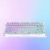 A keyboard with a gradient background. Produktbild-Vorschau