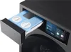 Close-up of a washing machine detergent drawer and its touch screen interface. Produktbild-Vorschau