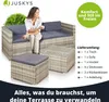 Juskys Punta Cana M Gartenlounge Polyrattan für 3-4 Produktbild-Vorschau 4