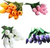 OKWISH Künstliche Tulpen Weiß 10 Stück ohne Vase – Produktbild-Vorschau 4
