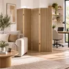 Relaxdays, Biombo, 170 x 160 cm, de 4 paneles, madera, Vista previa de la imagen del producto 2