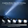 LED čelovka 1080LM Čelovka typu C dobíjecí s baterií 18650 Náhled obrázku produktu 4