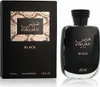 A black perfume box and bottle are displayed side-by-side against a white background. Anteprima dell’immagine prodotto