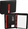 A black and red conference folder is shown open and closed. Voir les images du produit