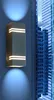 Lutec LED Außenwandleuchte Stripes Edelstahl Up- & Produktbild-Vorschau 1
