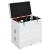 vidaXL Astuccio per cosmetici 37x24x40 cm argento alluminio Anteprima dell’immagine prodotto 9