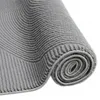 Recycle Teppich mit modernen ovalen Formen liniert in grau Produktbild-Vorschau 7