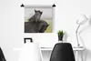 MuchoWow® Wandteppich Wandbehang Pferde - Schwarz - Gras Produktbild-Vorschau 4