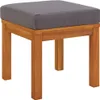 Sgabello da giardino con cuscino 2 pezzi 40x40x42 cm in Anteprima dell’immagine prodotto 3