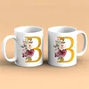 Huuraa Kaffeetasse Buchstabe B Geschenk Tasse Weiß 330ml Produktbild-Vorschau 2