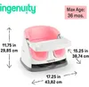 Ingenuity Baby Sitz 2-in-1 Sitzerhöhung Peony weiß rosa Produktbild-Vorschau 5