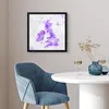 MuchoWow® MuchoWow® Gerahmtes Poster Karte - England - Produktbild-Vorschau 5