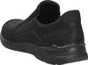 Ecco scarpe uomo slip-on sportive suola in gomma nero Anteprima dell’immagine prodotto 3