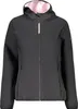 Damen Softshell-Jacke Schwarz mit Kapuze und Produktbild-Vorschau 1