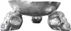 riess-ambiente Design Deko-Schale SKULL 35cm silber Produktbild-Vorschau 11