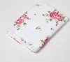 HOMESCAPES Frottee Duschtuch mit rosa Vintage Blumen-Print Produktbild-Vorschau 1