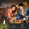 Stabkerzen LED mit Timer Grün 2er indoor mit 6 Stunden Produktbild-Vorschau 4