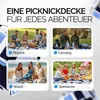 DETEX® Picknickdecke Campingdecke XXL 200x200 cm Produktbild-Vorschau 4