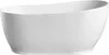 Weiße Halbrunde Acryl Badezimmer  Badewanne Oval Standwanne Produktbild-Vorschau 5