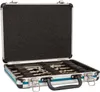 An open tool case with drill bits and chisels inside, against a white background. Anteprima dell’immagine prodotto