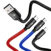 Cavo USB Baseus 3W1 Usb-C / Lightning / Micro 3A 1,2M Anteprima dell’immagine prodotto 2