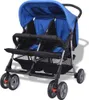 The Living Store Zwillingskinderwagen Stahl Blau und Produktbild-Vorschau 3