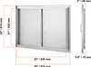 SucceBuy 915x610 mm Doppia porta di accesso al barbecue, Anteprima dell’immagine prodotto 8
